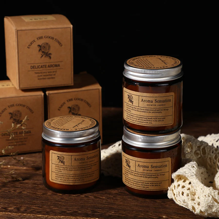 Amber Aromatherapy Candle