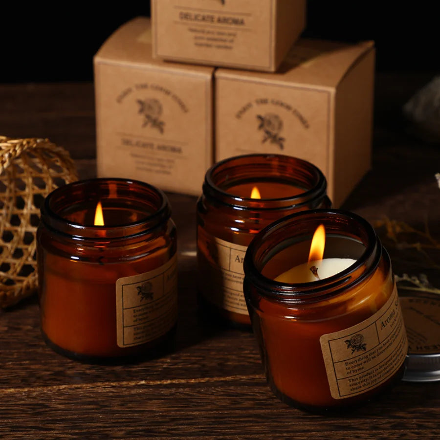 Amber Aromatherapy Candle